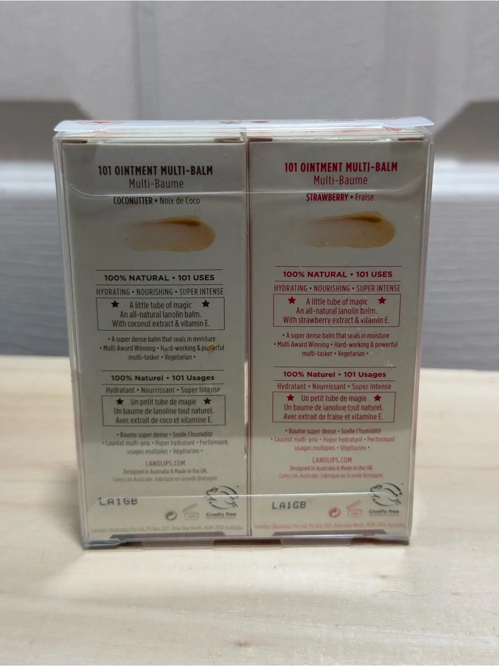 Lanolips - coconut & strawberry Hydrating Lip Balms